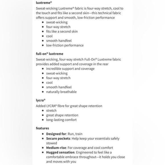 Lululemon Stop At Nothing Crop Tight size 6. - Picture 9 of 9